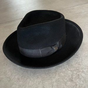 Brixton Black Swindle Wool Fedora